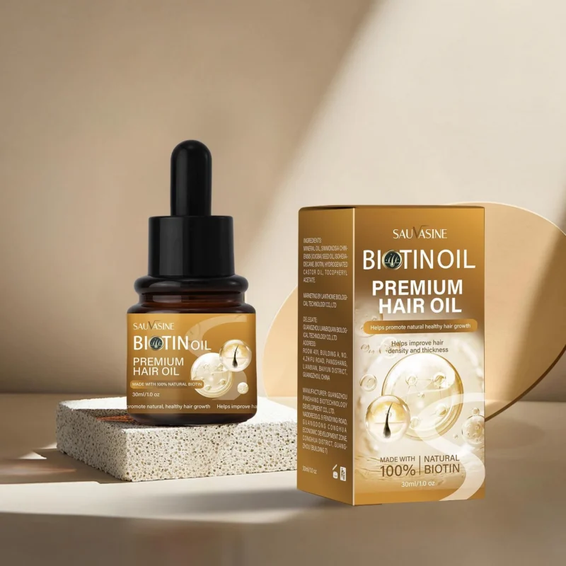 biotin-hair-oil-growth-serum-sau-w36vs7vr-1 Biotin Hair Oil for Hair Growth and Strengthening - 30ml SAUVASINE Scalp Treatment Serum