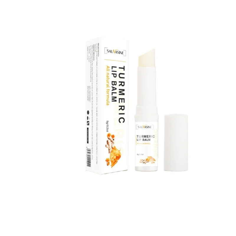 SAUVASINE Turmeric Lip Balm for Dark Lips | Natural Lightening, Moisturizing & Pink Restoration Treatment (5g)