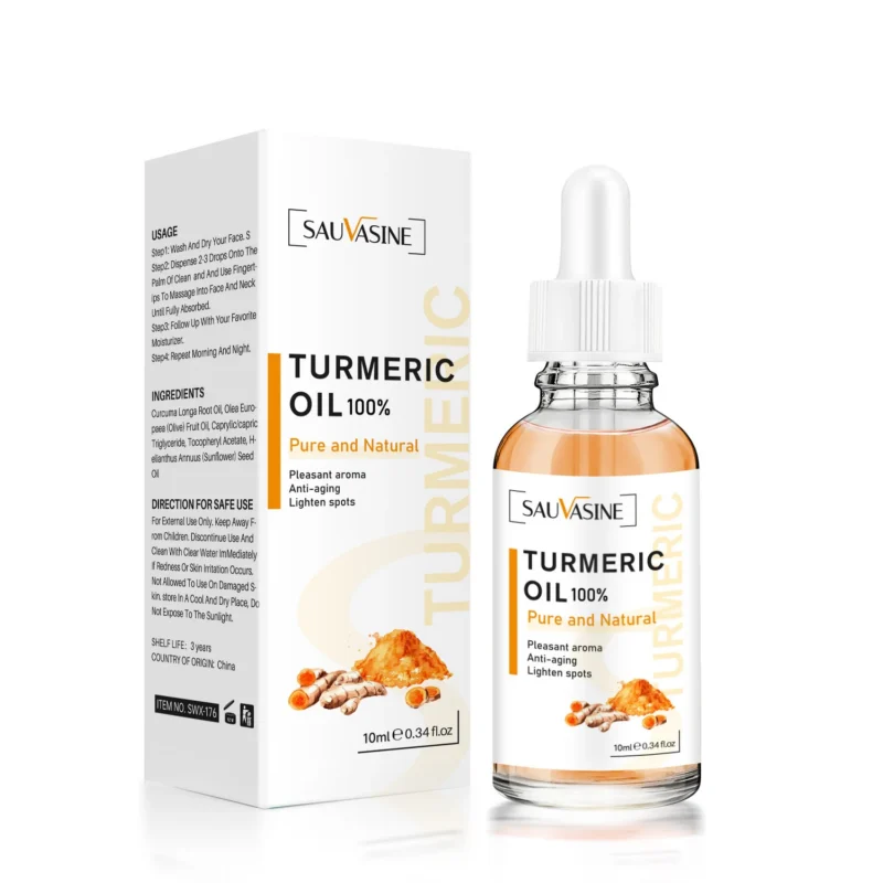 turmeric-oil-anti-aging-spot-lightening-serum-10ml-sau-bhqwen4a-1 SAUVASINE Turmeric Oil Anti-Aging Facial Serum 10ml for spot lightening, pore tightening, and wrinkle reduction.