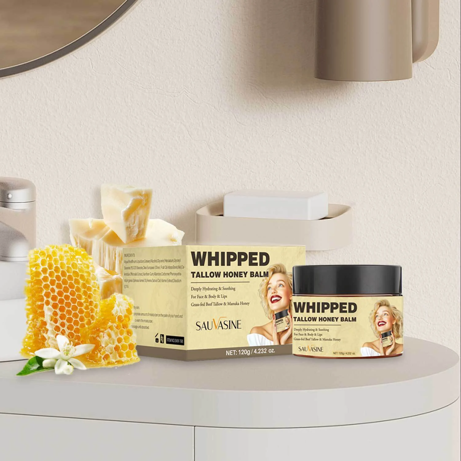 whipped-tallow-honey-balm-120g-deeply-hydrating-soothing-sau-rzheqfdf-desc-9 SAUVASINE Whipped Tallow Honey Balm 120g for deep hydration and soothing of face, body, and lips.